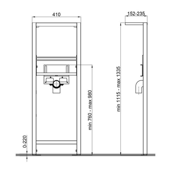 Инсталляция для раковины Qtap Nest QT0111705B SD00045669 фото