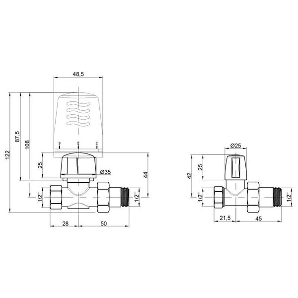 Термокомплект Icma 3/4" прямий No KIT L 1100+775+815 SD00043575 фото