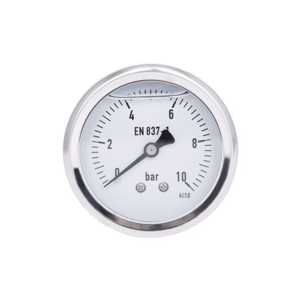 Манометр гліцериновий Thermo Alliancе Forte d63&nbsp;мм, 1/4"З із заднім підключенням (латун.) 0-10&nbsp;бар TAF171G10B SD00054394 фото