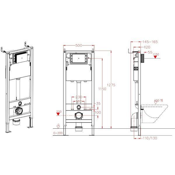 Комплект: Koer TB-0301 Smart Унитаз-биде подвесной TB-0101 с электронным управлением + Инсталляция KT-0409 + панель KT-0609-01 Chrome (KR6116) KR6116 фото
