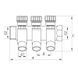 Коллектор вентильный с фитингом Koer KR.1123-4 3/4&rdquo;x4 ways (KR2831) KR2831 фото 2