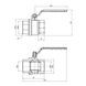 Кран шаровой SD Plus 2" ВР для газа (рычаг) SD600NG50PN40 SD00021346 фото 2