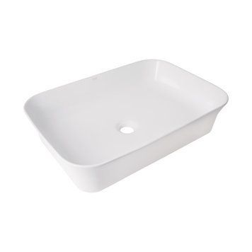 Раковина накладная Qtap Virgo N прямоугольная без донного клапана WHITE QT18116308W SD00052613 фото
