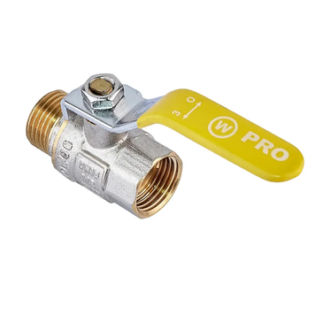 Кран шаровой Waterpro WP607-15FML-Y - 1/2" FML ГШВ YELLOW, ручка "рычаг" желтая (WP2931) WP2931 фото
