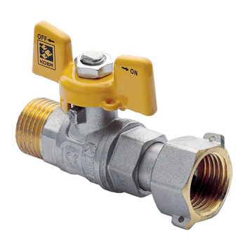 Кран з накидною гайкою 1/2" ГШМ газ Koer KR.220.G (KR0166) KR0166 фото