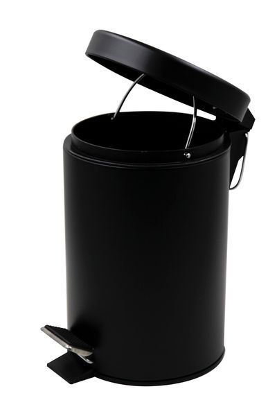 Мусорное ведро круглое Zerix Solo-TC0103 Black 3 л цвет черный (ZX5896) ZX5896 фото