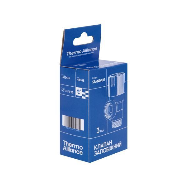 Предохранительный клапан Thermo Alliance Standart 1/2"ВН 3 бар TAS2443 SD00054172 фото