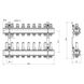 Коллектор Icma 1" 9 выходов, с расходомерами №K013 SD00005246 фото 2