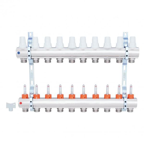 Коллектор Icma 1" 10 выходов, с расходомерами №K013 SD00005248 фото
