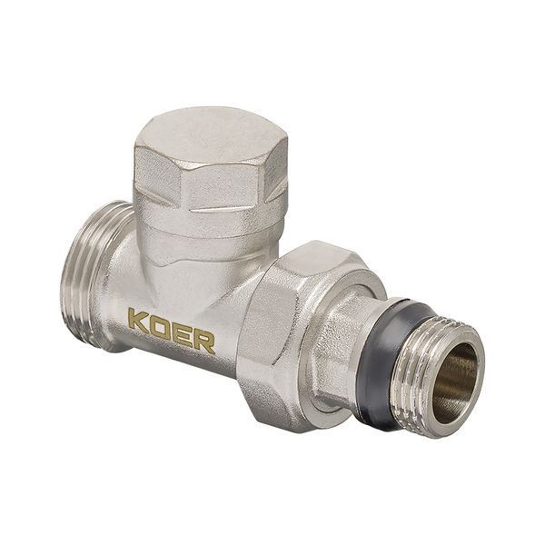Комплект для подключения радиатора Koer SET-15 - 1/2"x3/4" (прямой) с термоголовкой НН (KR3180) KR3180 фото