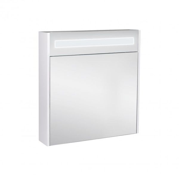 Дзеркальна шафа підвісна Qtap Robin 700х730х145 White з LED-підсвіткою QT1377ZP7001W SD00045852 фото