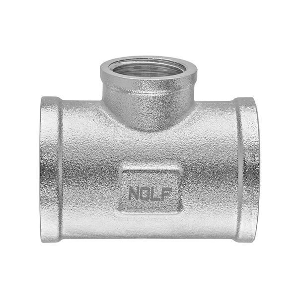 Тройник редукционный Nolf NFC.T080608F-N-3/4"Fх1/2"Fх3/4"F никелированный (NF3094) NF3094 фото