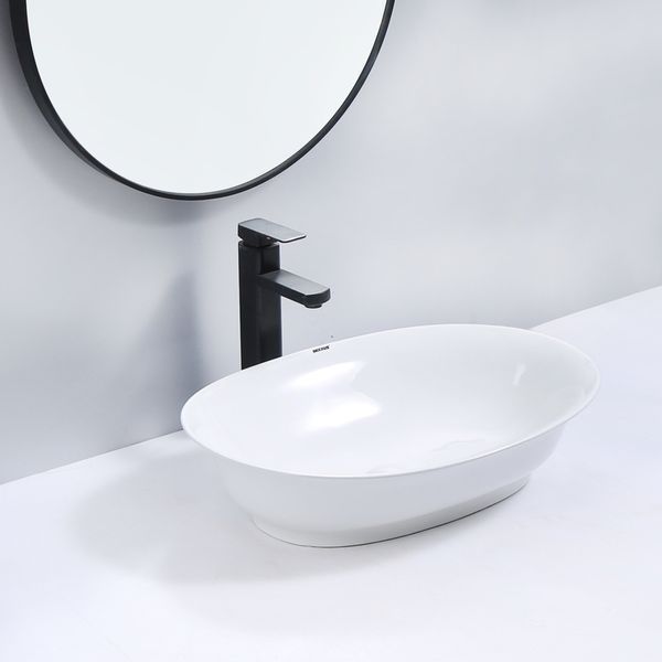 Раковина накладная Mixxus Premium ELLIPSE-0103 550х390х140mm (MP6553) MP6553 фото