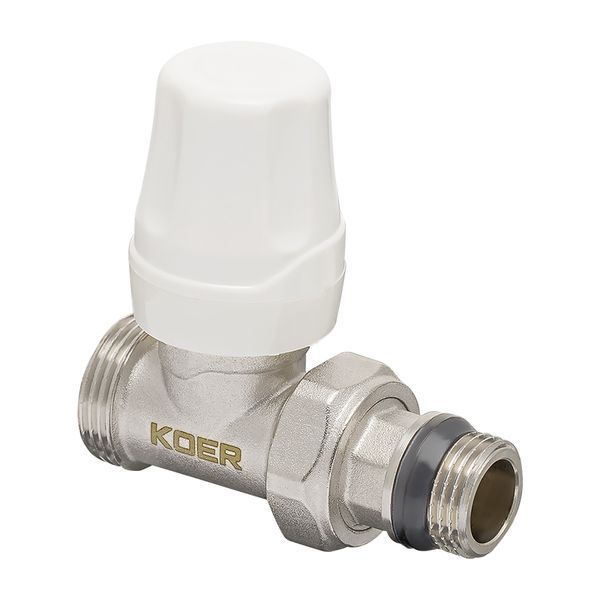 Комплект для подключения радиатора Koer SET-15 - 1/2"x3/4" (прямой) с термоголовкой НН (KR3180) KR3180 фото