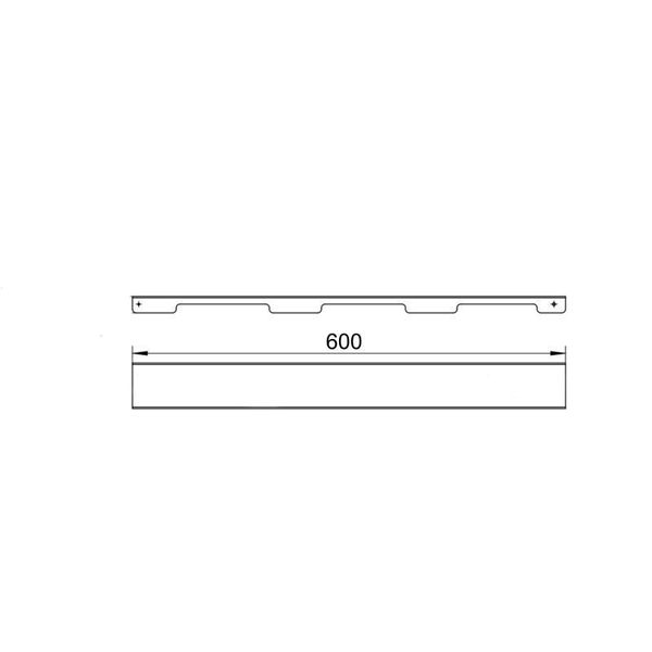 Решетка для линейного трапа SUS304 Grate FA600 (NKS) Qtap SD00053574 фото