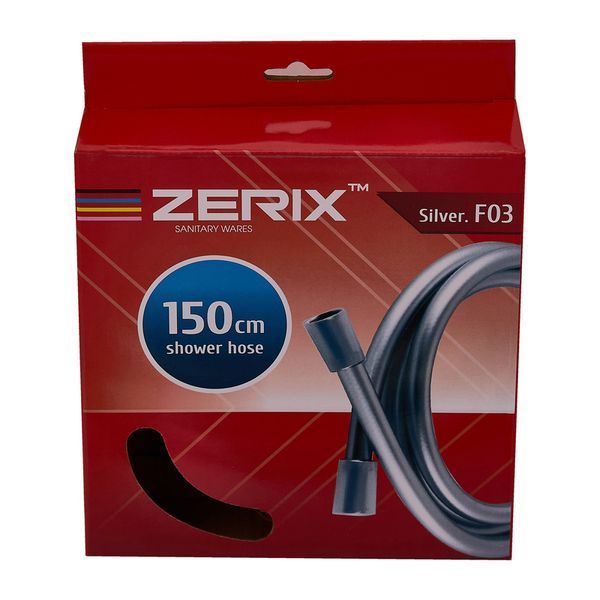 Шланг Zerix Silver.F03 - 150см Упаковка коробка (ZX5561) ZX5561 фото