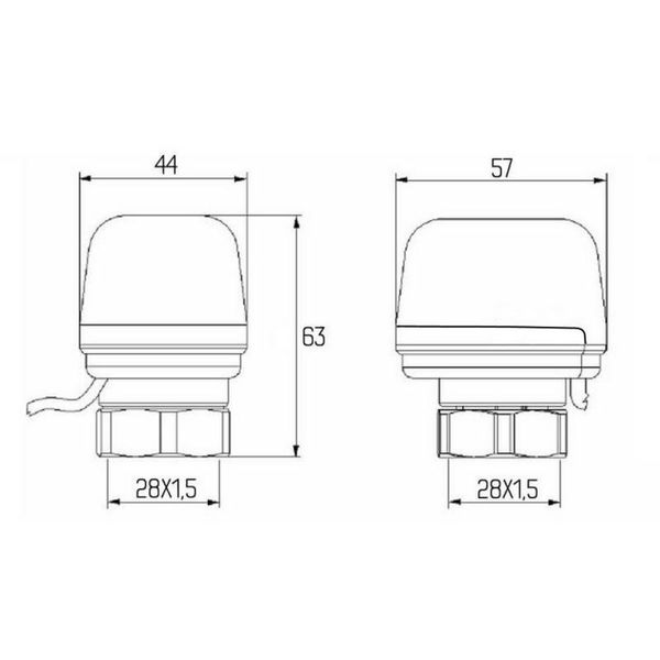 Сервопривод Icma 220V тип закрытый №983 (NC) SD00008390 фото