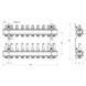 Коллектор Icma 1" 10 выходов, с расходомерами №K013 SD00005248 фото 2