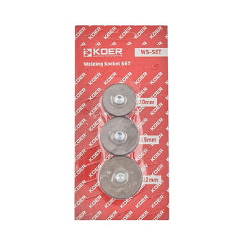 Комплект насадок KOER WS-SET для паяльника PPR (кол. синій) 20мм,25мм,32мм (KR5821) KR5821 фото