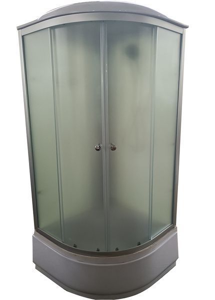 Бокс душевой без гидромассажа Mixxus STRONG SB01-90x90x215-FB SATIN с высоким поддоном (MI6884) MI6884 фото