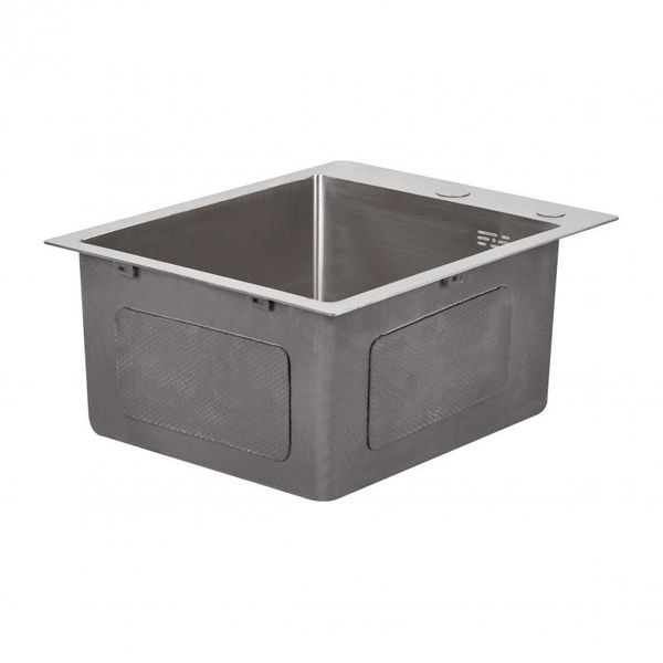 Мойка для кухни интегрированная Lidz Handmade H4050 (LDH4050BRU39258) Brushed Steel 3,0/1,0 мм SD00045362 фото