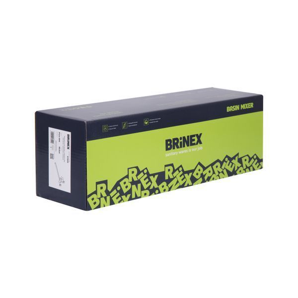 Смеситель для ванны Brinex Pure 005 с длинным поворотным изливом (с душевым гарнитуром) Nickel BRIPUR005NKL SD00053173 фото