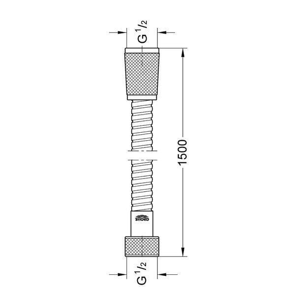 Душевой шланг 150 см Grohe Relexaflex (45973000) 45973000 фото