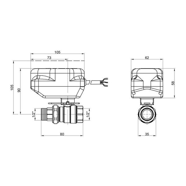 Кран шаровой зонный Icma 1/2" №341 SD00010540 фото