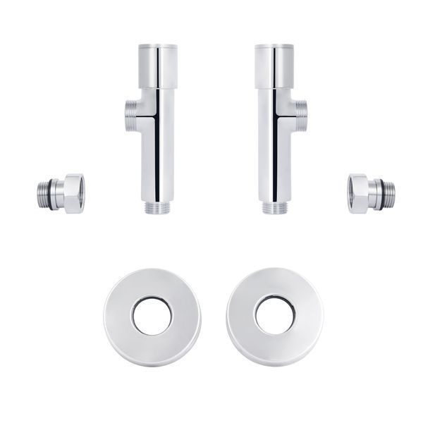 Комплект кранів Thermo Alliance Standart 1/2" НР для рушникосушарки кутовий SF395W15 SD00046628 фото