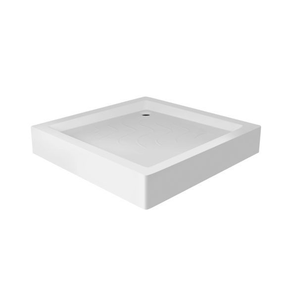 Набір Lidz душова кабіна Wawel SC90x90.SAT.LOW.GR, скло тоноване 4 мм + піддон Mazur SD00048613 фото