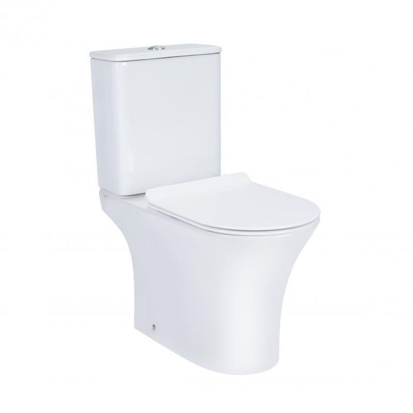 Унитаз-компакт Qtap Presto безободковый с сиденьем Soft-close QT24221217AW SD00045982 фото