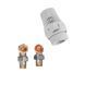 Комплект для подключения радиатора Koer SET-23 - 1/2'' угловой с термоголовкой, кликовый крепеж (KR5284) KR5284 фото 5