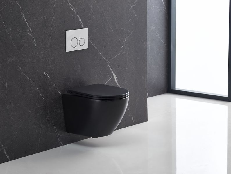Унитаз подвесной Mixxus Premium ELLIPSE-0303-T3 BLACK 520х365х360mm, система смыва TORNADO 3.0 (MP6591) MP6591 фото