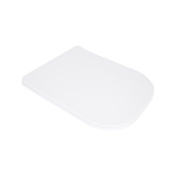 Сидіння для унітазу Qtap (Stork, Aquarius 630) 420x336x22 мм, White, з мікроліфтом, Slim Duroplast, Quick Release QTSC179W49263 SD00055387 фото