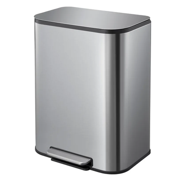 Мусорное ведро с плавным закрытием прямоугольное Mixxus Cubic-TC0105 SS Color 5л цвет нержавейка (MI7088) MI7088 фото