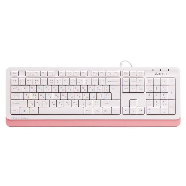 Клавіатура A4tech Fstyler Sleek MMedia Comfort, USB, Pink, (US+Ukrainian+Russian) A4Tech 14273 8643/14273 фото