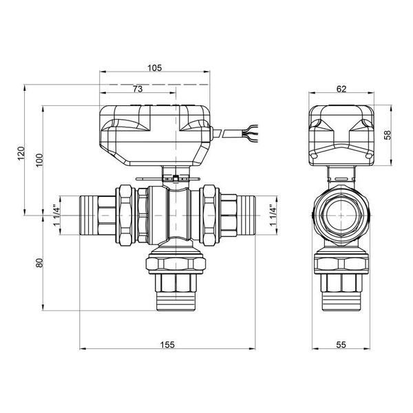 Кран кульовий зонний Icma 1/4 No344 SD00010543 фото