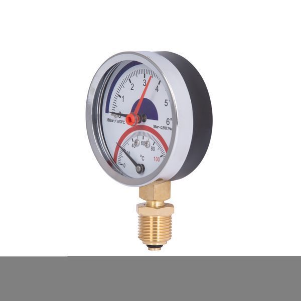 Термоманометр Thermo Alliance Standart 80 мм 1/2", нижнее подключение SD1726B SD00021361 фото