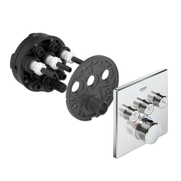 Термостат прихованого монтажу на 3 споживача Grohe Grohtherm SmartControl (29126000) 29126000 фото