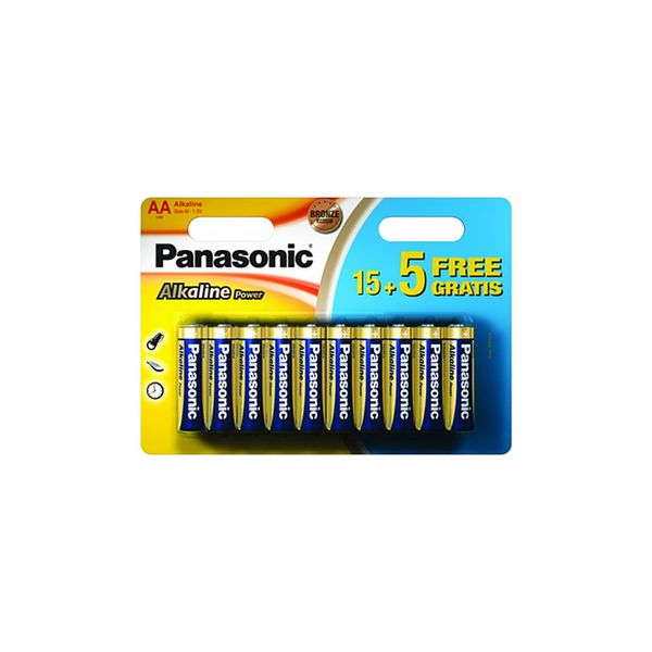 Батарейка Panasonic Alkaline Power AA BLI 20шт (LR6REB/20BW) Panasonic 12245 7220/2821 фото