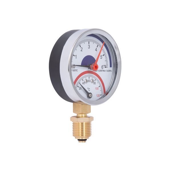 Термоманометр Thermo Alliance Standart 80 мм 1/2", нижнее подключение SD1726B SD00021361 фото