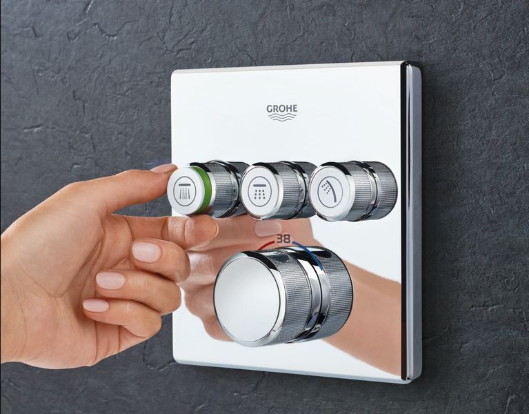 Термостат прихованого монтажу на 3 споживача Grohe Grohtherm SmartControl (29126000) 29126000 фото
