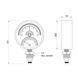 Термоманометр Thermo Alliance Standart 80 мм 1/2", нижнее подключение SD1726B SD00021361 фото 10