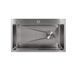 Мойка для кухни интегрированная Lidz Handmade H7545 Brushed Steel 3,0/1,0 мм LDH7545BRU49457 SD00055581 фото 15