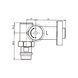 Комплект кранів Thermo Alliance Standart 1/2" бiлий, для рушникосушарки кутовий SF395W15HEW SD00051859 фото 9