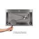 Мойка для кухни интегрированная Lidz Handmade H7545 Brushed Steel 3,0/1,0 мм LDH7545BRU49457 SD00055581 фото 4