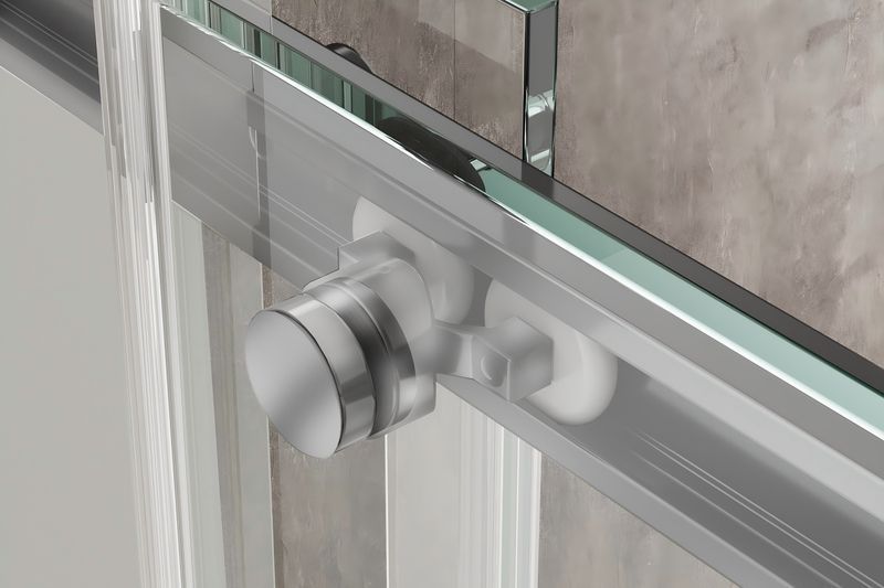Душова кабіна без піддону KOER SR SC03-90x90x200-TR-01 прозоре скло EASY CLEAN 6мм хром (KR5356) KR5356 фото