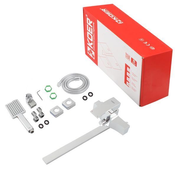 Смеситель для ванны с длинным изливом Koer KB-42007-01 (Цвет хром) (KR3456) KR3456 фото
