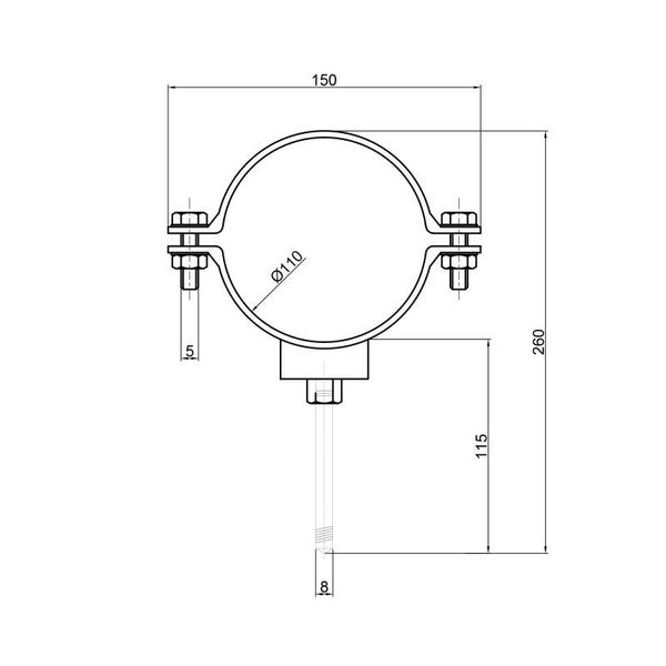 Хомут TA Sewage 110 SD00010501 фото