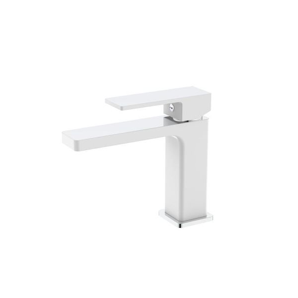 Смеситель для раковины Qtap Gemini QTGEM270CRW45675 Chrome/White SD00051799 фото